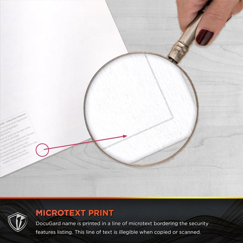 DocuGard ورق أمان طبي قياسي دوكوجارد أزرق/كناري ذو جزئين - معتمد من CMS لطباعة الوصفات الطبية ومنع الاحتيال - 6 ميزات أمان - متوافق مع الطابعات الليزرية والحبرية - 250 ورقة (04544) - Image 5